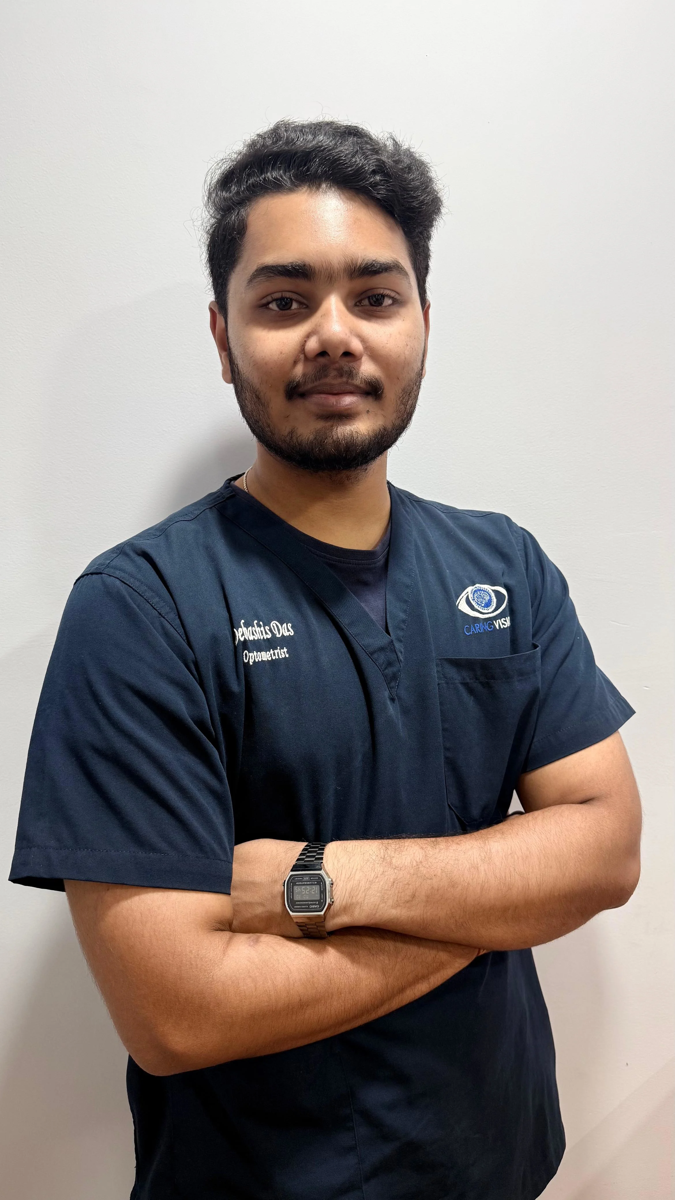 Optometrist Debashish Das at Caring Vision Therapy